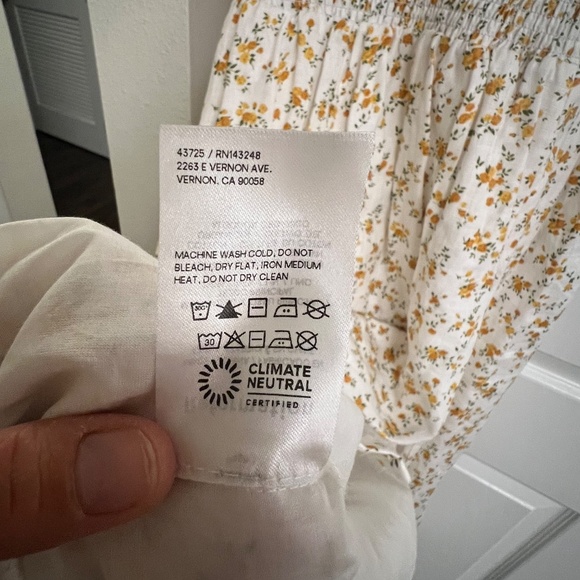 Reformation Tavi Linen Dress | Size Medium - Picture 15 of 16